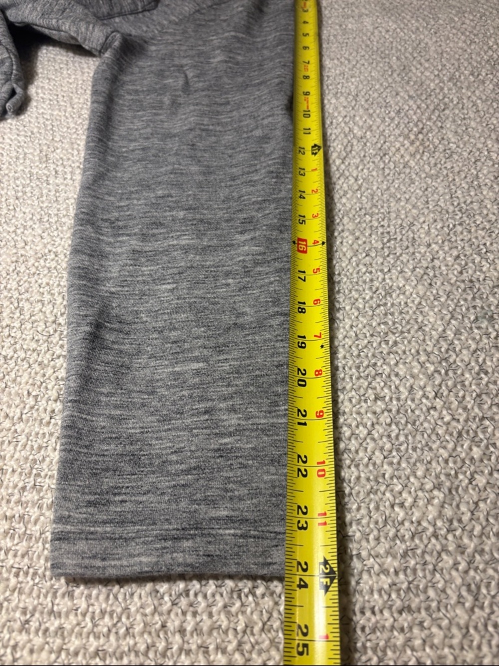 GAP Men's Heather Charcoal Long-Sleeve Henley - Picture 8 of 8